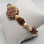 Tan, Pink, & Brown Bracelet Pink Photo 2