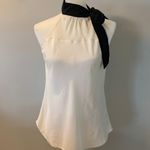 New York & Co. Sheer Blouse Tie Front Photo 0