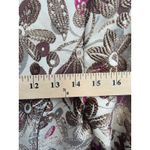 Lafayette 148 New York Floral Embroidered Jacket Brown Purple Size 8 Tan Photo 6