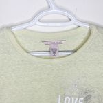 Victoria's Secret Victorias’s Secret pale yellow love graphic burnout t-shirt size M Photo 13