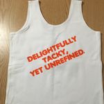 Hooters B21 New Girl Uniform Tank Clearwater FL w/a spot Cotton Spandex Medium Photo 4