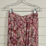 Angie  Pink Floral Wide Leg Pants size S Photo 7
