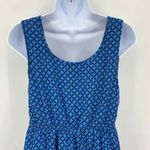Bar III Milkmaid Soft Grunge Dress Small Blue Black Sleeveless Lace Detail Lined Photo 6
