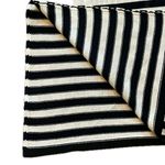 Blu Pepper Black and White Striped Collared Long Sleeve Sweater Dress Medium Photo 8