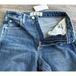 AMO Denim Chloe Crop Pant in Crush Size 27 Bella Crop High Rise Straight Ankle Blue Photo 9