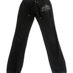 EXPRESS Sweatpants Womens Size XS Black Rhinestone Embellished Jogger Pants Photo 0