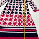 Eliza J  Abstract Dress Size 4 Pink Navy White Photo 8