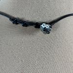 Gypsy Coin Necklace Silver Black Short Layering Boho Photo 3