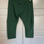 Nike Dri-FIT Running Crop Leggings Womens Green Athletic Activewear Womens Med Photo 5