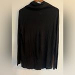 Adam Lippes  Women’s Black Bamboo Cashmere Blend High Low Cowl Neck Sweater Photo 1