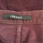 J Brand Zion Skinny Velvet Pants Blackberry Burgundy Size 30 Stretch Photo 10