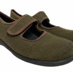 J.Jill Fabric Green Strap Mary Jane Flats Sz 7B Photo 0