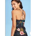 Kona Sol NWT Womens  O-Ring Tropical Strappy Back Tankini Top - Sz S Photo 1