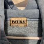 Patina light blue zip up hoodie sweatshirt jacket size medium Photo 3
