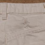 Free People We The  FP White Distressed Denim Mini Skirt Zipper Size 25 Classic Photo 5