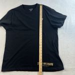True Religion Brand Jeans L Large T-Shirt Black Golden Logo Cotton Blend Lounge Photo 6