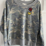 Treasure & Bond  Women's XS Camo Long Sleeve Cozy Sweatshirt Streetwear Soft Photo 0