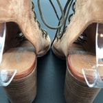 Jeffrey Campbell x Free People Minimal Taupe Lace Up Peep Toe Heeled Sandals Photo 8