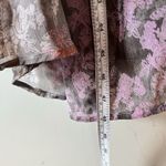 Vera Wang Princess  Maxi Dress Womans Small Lavender/Grey Floral Rose Cut Out Photo 3