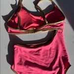 Aerie  Pink and Gold One Piece Swimsuit Photo 5