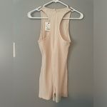 ZARA Ribbed Sleeveless Bodysuit Romper size S- Nude NWT Photo 2