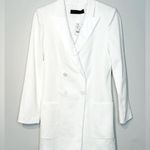 ZARA Ivory White Double Breasted Satin Trimmed Tuxedo Blazer Jacket Size S NWT Photo 10