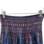 Banjamth Blue Peacock Lightweight Soft Gypsy Festival Abstract Bohemian Women’s Size M Photo 2