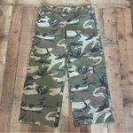 Almost Famous Womens Wide Leg Camo Cargo Pants Large Y2K Streetwear Utility Military Style Photo 2