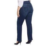 NYDJ Jeans Pull On High Rise Straight Leg Dark Wash Stretch Women’s Plus Size 1X Photo 1