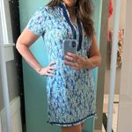 CABANA LIFE Upf 50 Nautical Sailboat Twill Tape Mini Dress Caftan Blue L NWT Size L Photo 1