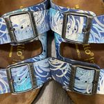 Papillio Birkenstock Stylish Blue Patterned Sandals Size 7 Photo 6