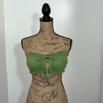 Green Scrunched Tube Top Size M Photo 1