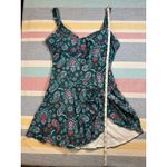 NWT, Eomenie Green Paisley Swim Dress Swimsuit Size Large Photo 2