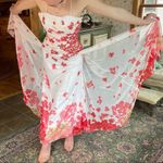 Glamorous Floral Beaded Chiffon Capelet Corset Prom Dress XS 2 Photo 2