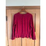Rails  Beaux Button-front Peplum Top In Rouge Offset Dot Women’s size Small Photo 6