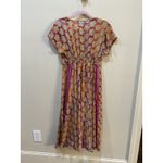 Dharma Imports Vibrant Floral Silk Blend Midi Dress Size Large/XL‎ Photo 2
