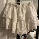 Aerie White Ruffle Skirt Photo 0