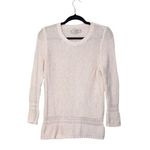 Ann Taylor LOFT 100% Cotton Light Pink Knit Tunic Sweater Photo 0