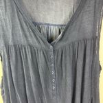 We The Free  Free People Baby Doll Buttoned Black Whimsigoth Tank‎ Size Medium Photo 1