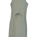 Cotton On  Womens Sz XS Green Cutout Round Neck Tank Dress Knee Length Stretch Photo 0