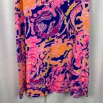 Lilly Pulitzer Blue&Pink Lobster Shrimp Essie Shift Mini Dress Sz.S Photo 5