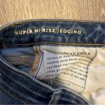 American Eagle Super HiRise Jeggings Size 2 Short Super Super Stretch Distressed Photo 3