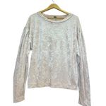 Free People  Milan Layering Top Light Pink Blush Pink Crushed‎ Velvet Small Photo 8