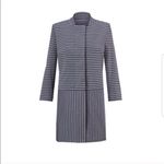CAbi NEW  Striped Car Coat 5474 Blue Gray Size XS Photo 8