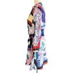 SheIn  Baroque And Chain Print Belted Shirt Dress Photo 7