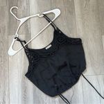 Free People  Cami blouson brami tank top Black womens (small) lace party summer Photo 1