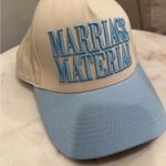Anthropologie Marriage Material Blue White Trucker Cap Hat BrideMerch Photo 3
