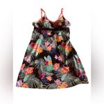 Zero X Posur Bra dress bathing suit XL black floral lightweight stretch Photo 0