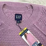 Gap  Textured Knit Sweater in Orchid Haze Size M NWT Photo 4