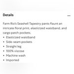 Farm Rio  Cargo Pants Photo 8